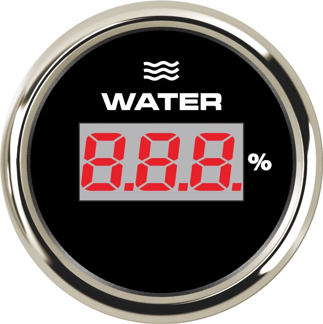 Digital Water Level Gauge 52MM Gauge Waterproof Water Level Tank Indicator for Marine With Backlight 9-32V Water Tank Level: bs