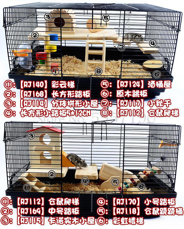 Hamster basic bur blomst pind rottebur overdimensioneret villa 47 persienner dobbelt rotte 60 ekstra store guldbjørn special