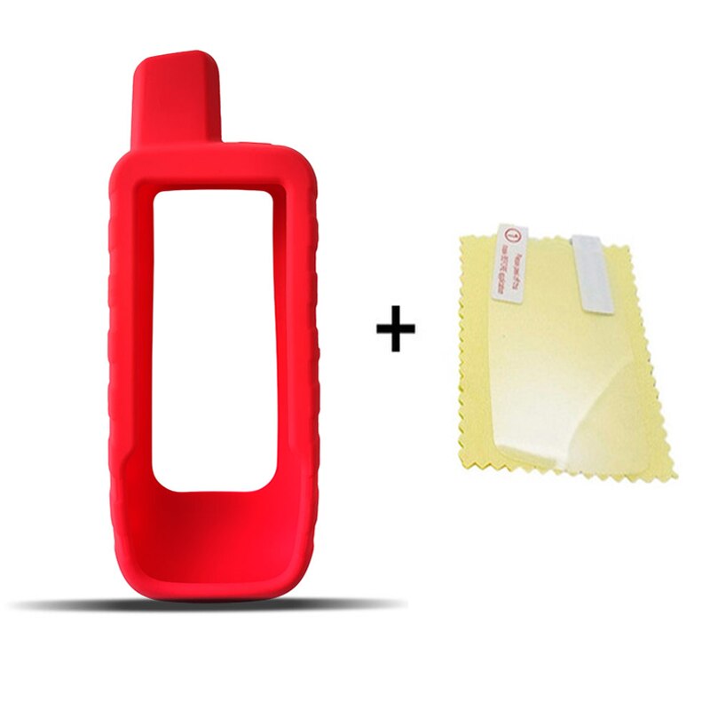 Custodia di qualità e protezione dello schermo per Garmin GPSMAP 66i GPS navigatore per computer custodia in silicone custodia per pellicola per garmin gpsmap 66i: rosso