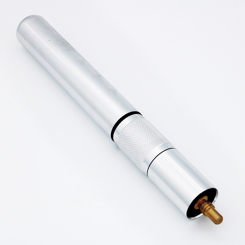 Zilveren telescopische aluminium biljartkeu verlengstuk 33cm biljartaccessoires verlengstuk voor
