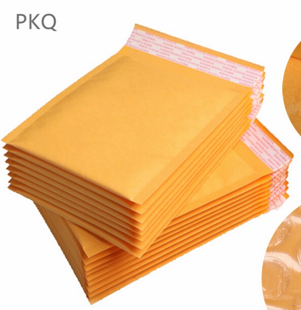 100pcs Yellow Kraft Foam Envelope Bag Different Specifications Mailers Padded Envelope With Bubble Mailing Bag