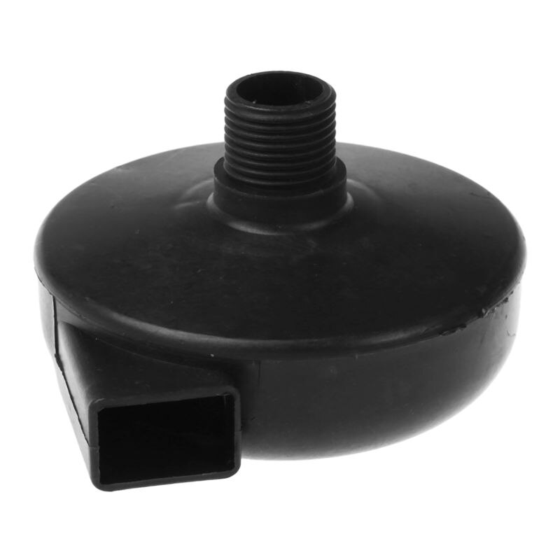 Pt 1/2, Mannelijke, Zwart Plastic Compressor Luchtfilter
