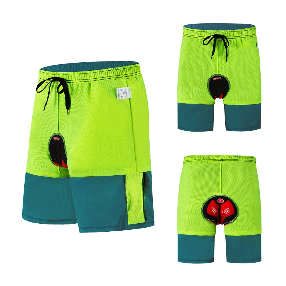 Wosawe Zomer Fietsbroek Gel Pad Ademende Road Mtb Bike Wear Fiets Sport Downhill Mannen Onderbroek Shorts: BL113-Q / XXL