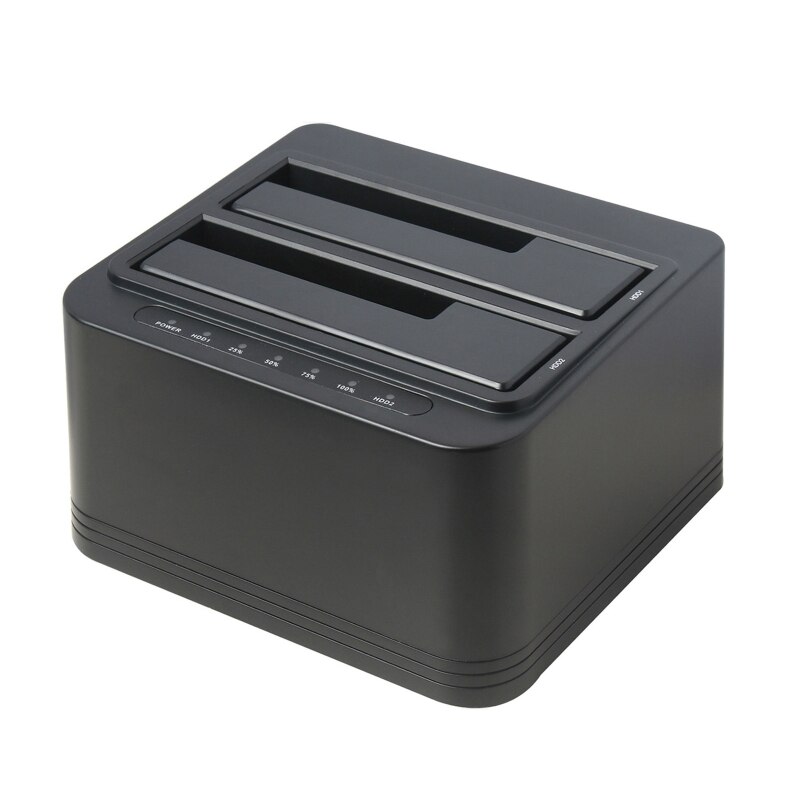 Dual-Slot USB3.0 Hard Drive Base 2.5/3.5 Inch Hard Disk Offline Copy Cloner Dual-Bay External HDD Dock