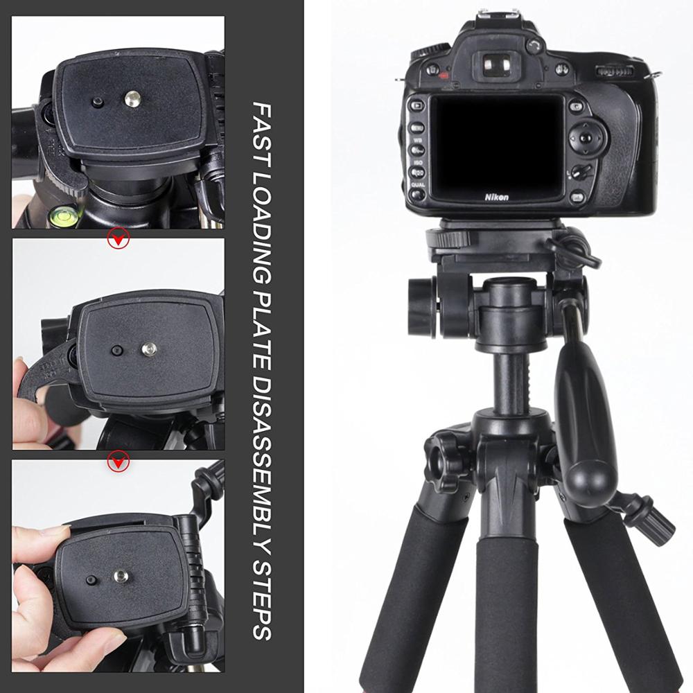 ZOMEI-trípode de cámara Q111 , portátil, de viaje, de aluminio, cabezal panorámico para cámara Digital SLR DSLR, tres colores