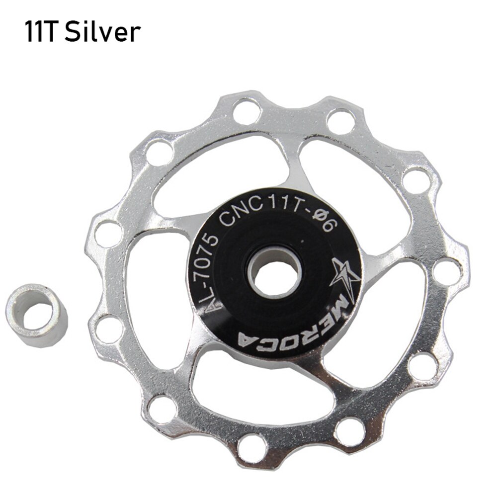 Keenso 11T Derailleurkatrol Voor Mountainbike – Keramisch Lager, Aluminium, Geschikt Voor 8/9/10/11-speed – Blauw, Inclusief 2 Bussen