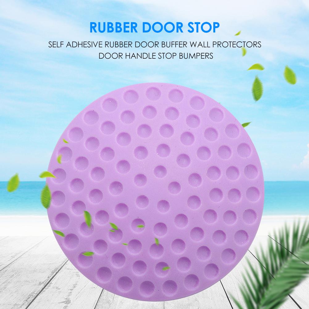 Self Adhesive Rubber Door Stoppers Soft Rubber Pad Buffer Guard To Protect Wall Protection Protectors Bumpers Damper Doorstop