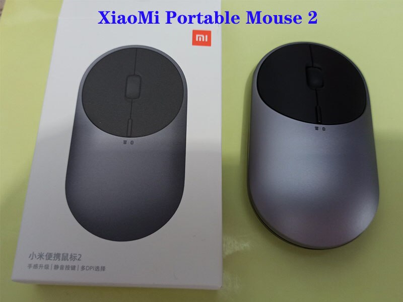 100% Original Xiaomi Mouse Portable Optical Wireless Bluetooth Mouse 4.0 RF 2.4GHz Dual Mode Connect for Laptop pc: Portable gray 2
