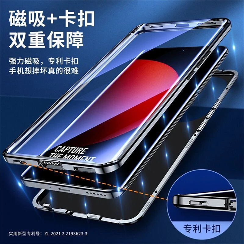 360 Volledige Hoesje Voor Oppo Reno 12 Pro 5G Hoesje Dubbelzijdig Magnetisch Glas Adsorptie Metalen Telefoonhoes Voor Reno11pro Camerabescherming