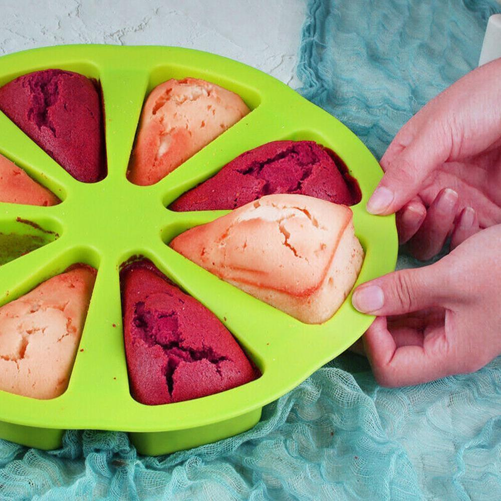 Bakvormen Mallen Cake Pan Siliconen Cakevorm Pudding Cake Voor Driehoek Gereedschap Vorm Muffin Mould Mould Mallen Bakken Gebak Fond i5M9