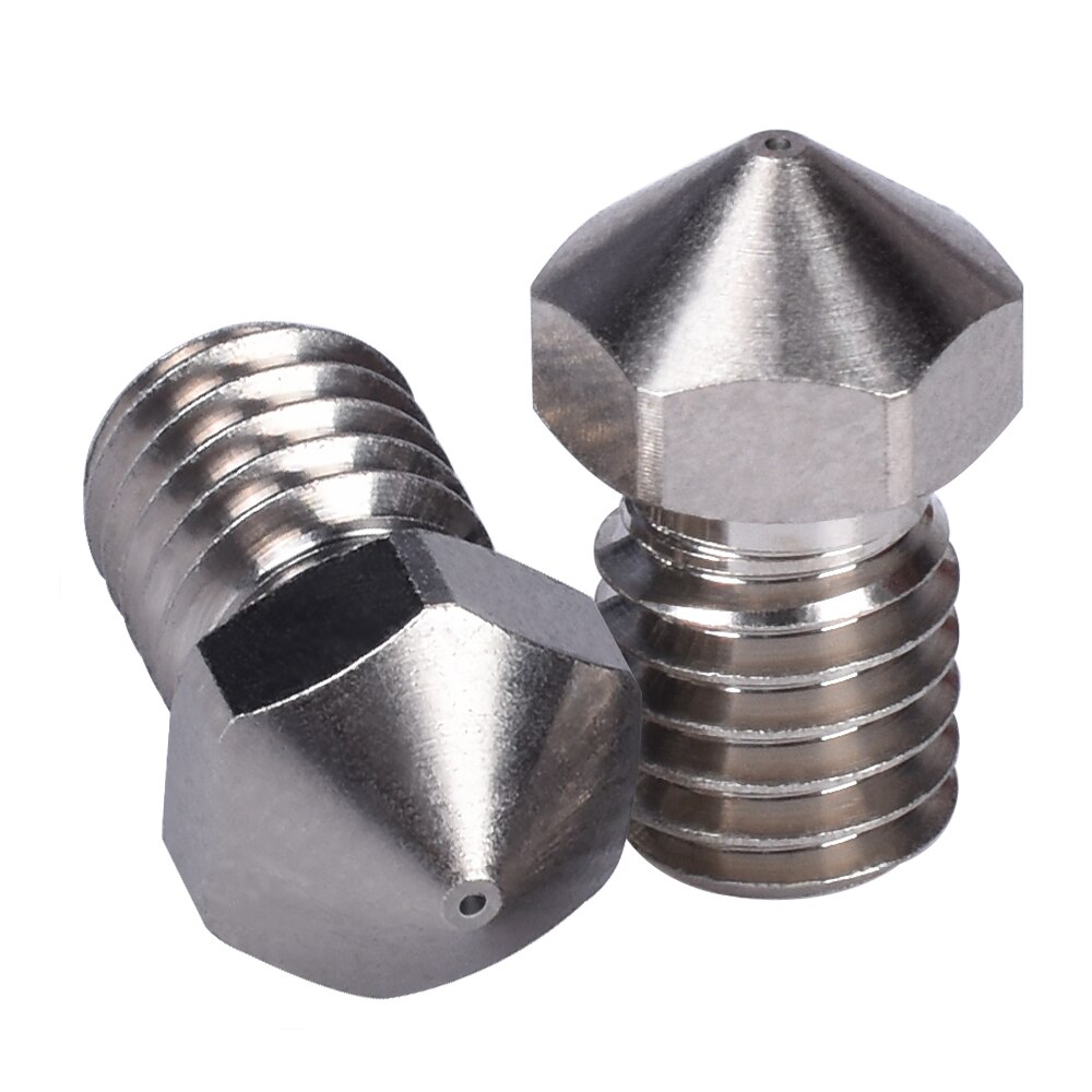 Boquilla DE COBRE chapado V6 de alto rendimiento, piezas duraderas para impresora 3D, rosca M6 de filamento de 1,75 MM para extrusora E3D V6 Hotend Titan BMG