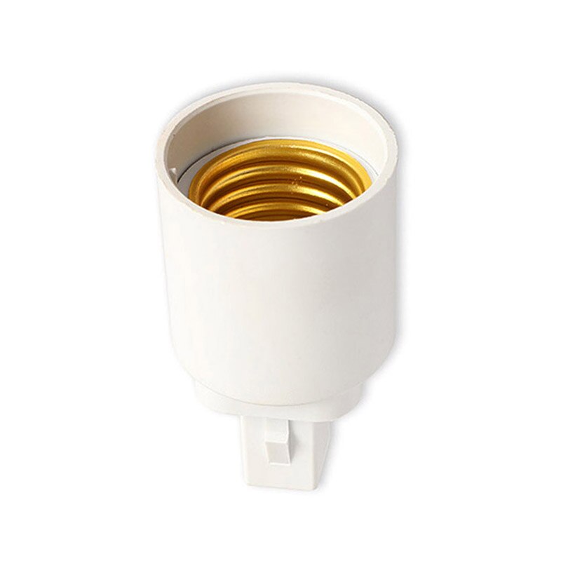 1pc E27 LED Light Socket PBT PP E27 EU To US Plug Adapter White Base LED Lamp Base With Switch Adapter Converter Socket