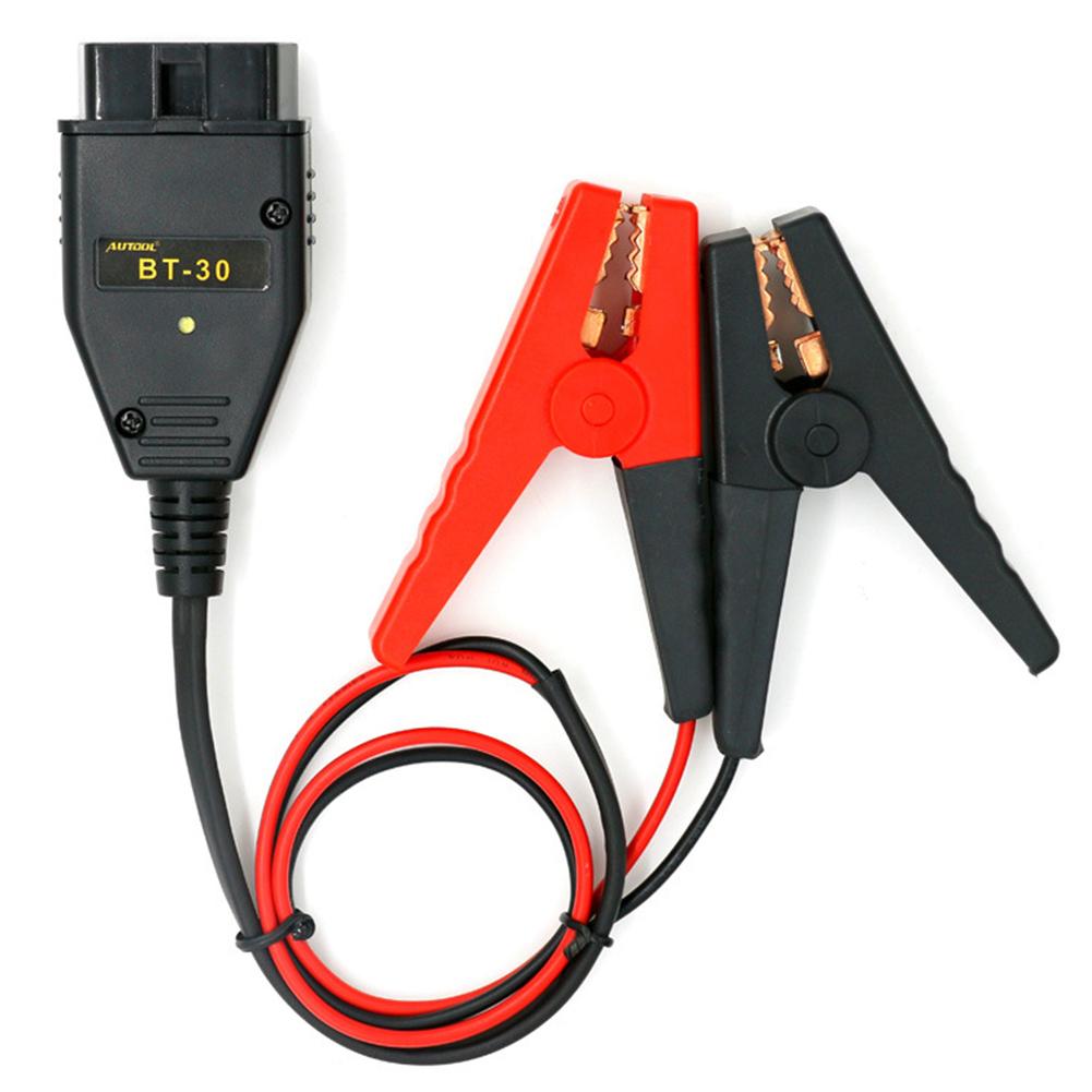 AUTOOL BT-30 Car OBD2 Battery Replacement Tool ECU Memory Saver Automotive Emergency Power Supply Cable: Default Title