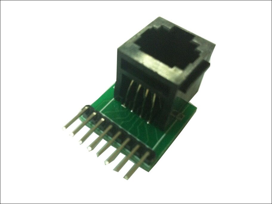 2 stks RJ45 8-pin Ethernet Ethernet connector en adapter plaat
