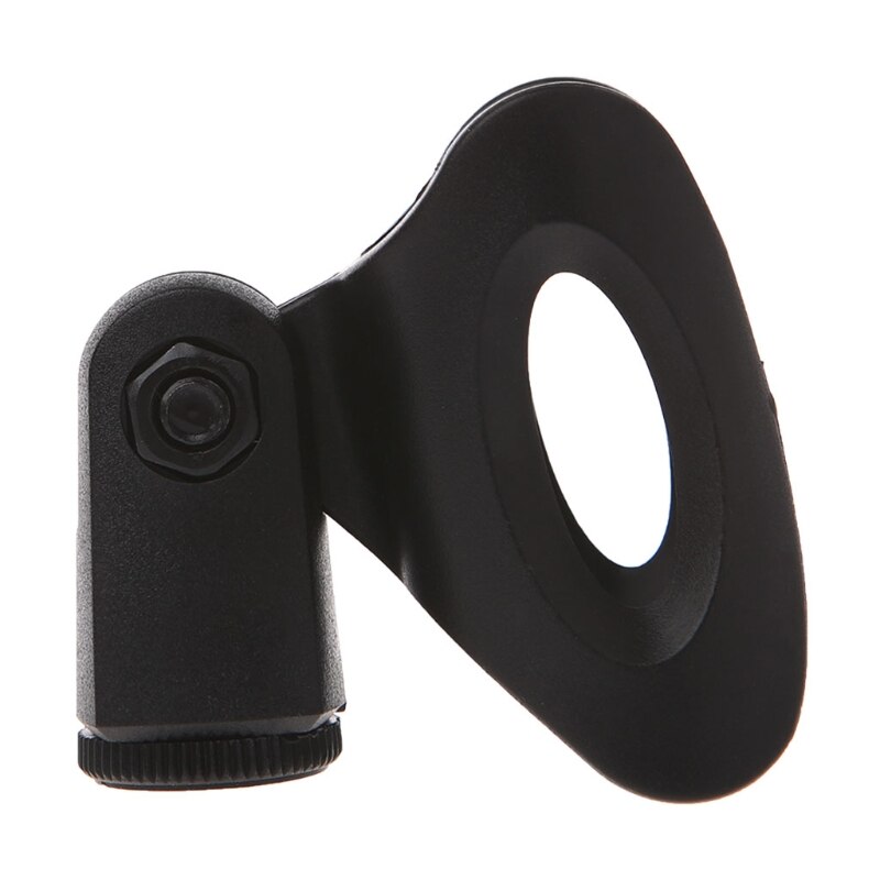 Fleksibel mikrofon mikrofon stativ tilbehør plast klemme clip holder montering sort støtte