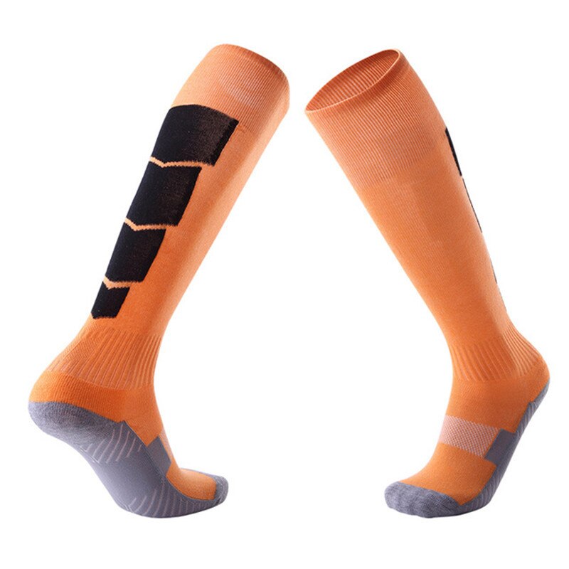 neue Motorrad Lange SOCKEN Über Knie Motorrad Reiter Stiefel Socke Atmungsaktive Sport Schuhe MTB ATV MX aus Straße Knie Schutz: Orange Schwarz