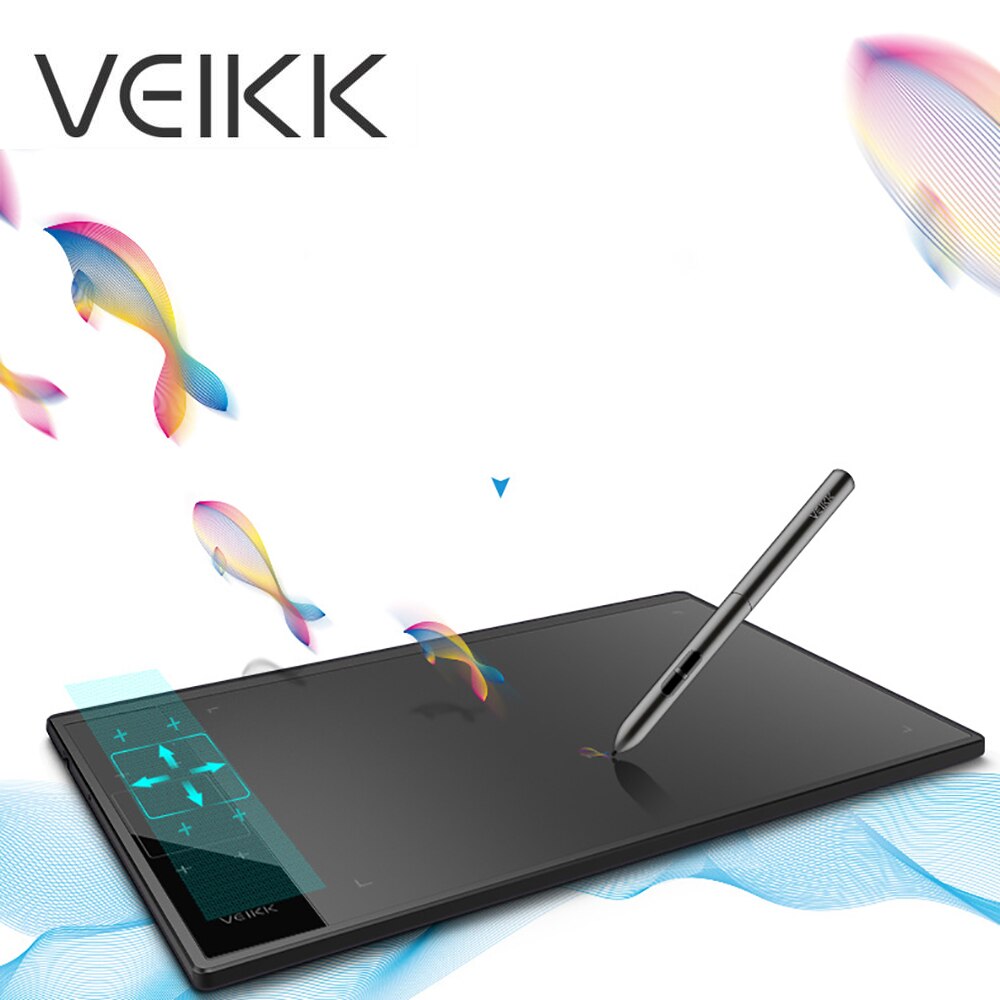 VEIKK A30 Graphics Drawing Tablet Digital Drawing Pad 10x6inch Tablet with 8192 Levels Passive Pen for Artists for Online Study