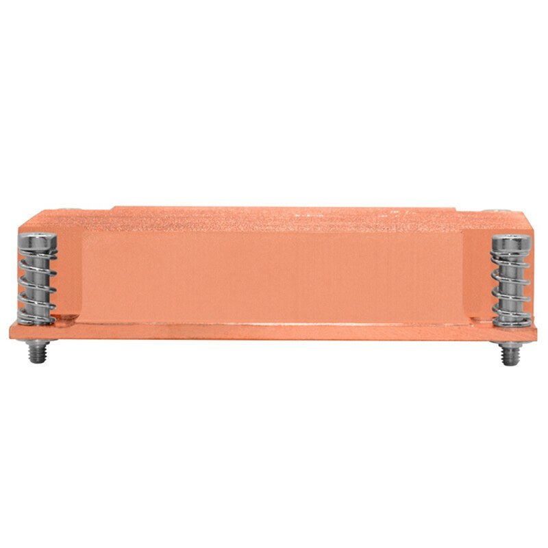 Disipador de calor pasivo para servidor, disipador de calor de cobre con agujero Rectangular, 1U