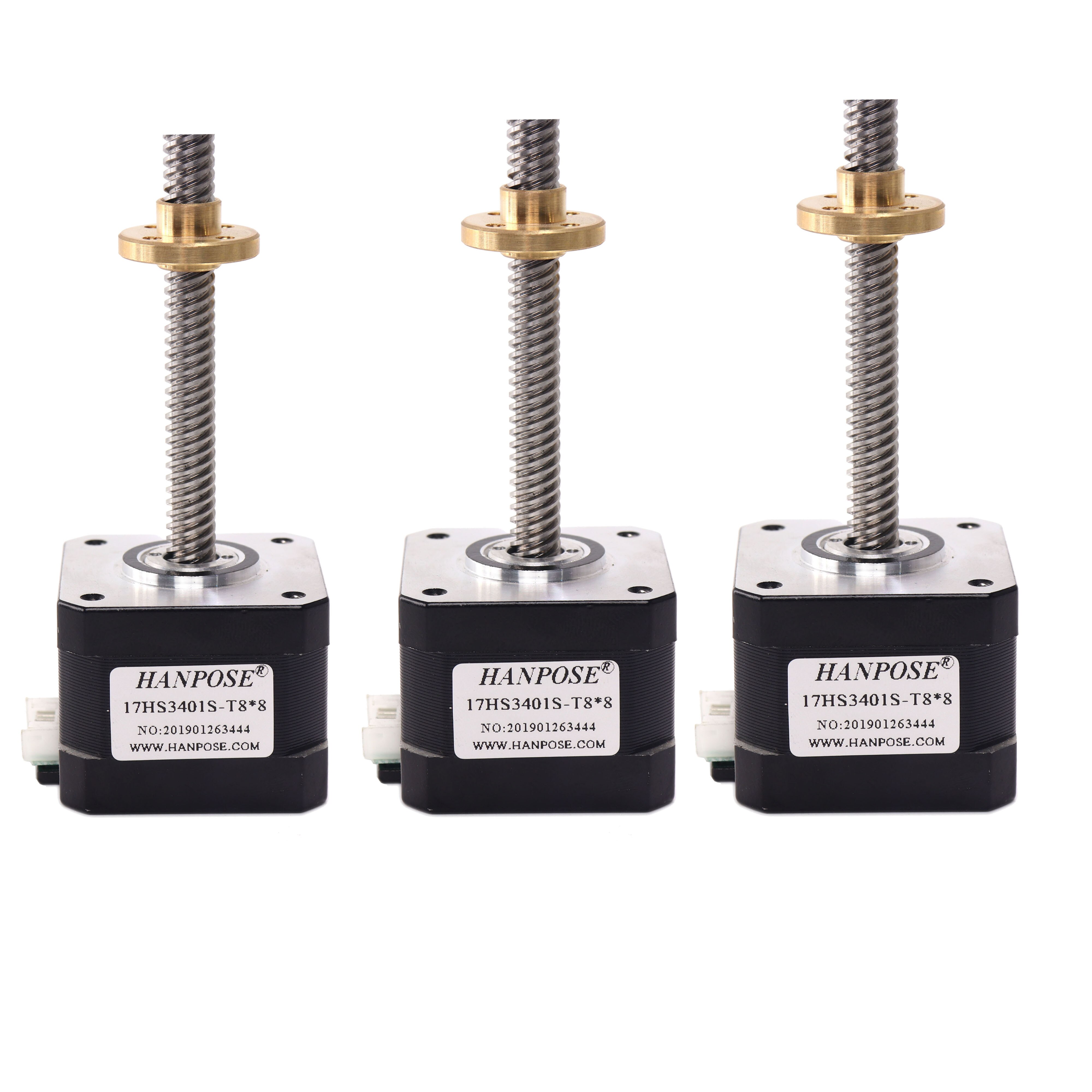 Nema17 motore passo a passo con T8 vite di piombo 2/4/8 millimetri 300 millimetri 42 motore 42BYGH 17HS3401S per 3d stampante motore asse Z vite lunga