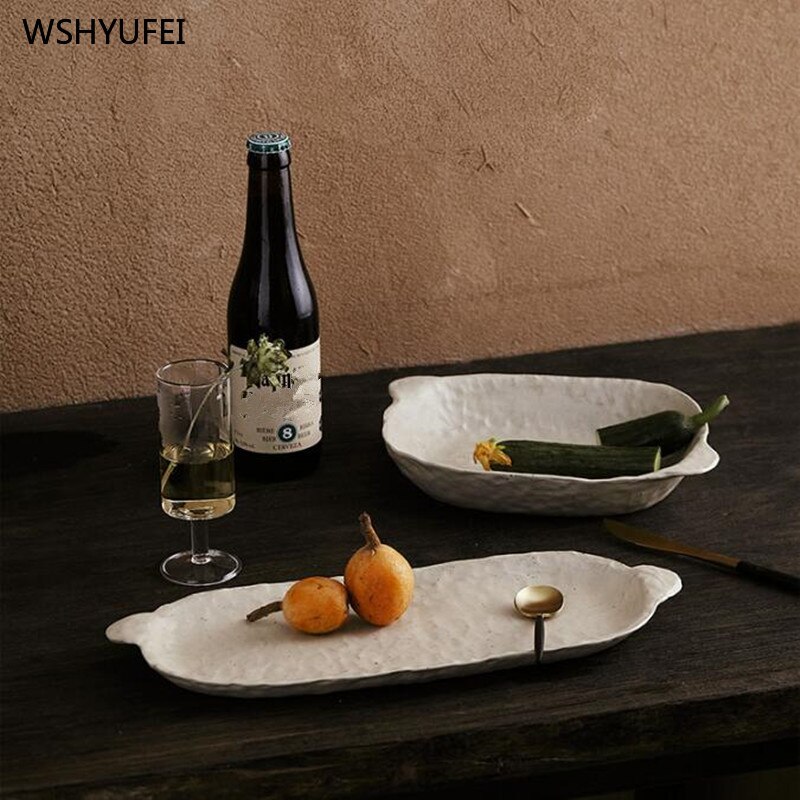 1 st stengods kokkärl sushi servis fruktskål fat dessert tallrik japansk stil fisk tallrik sallad tallrik binaural tallrik