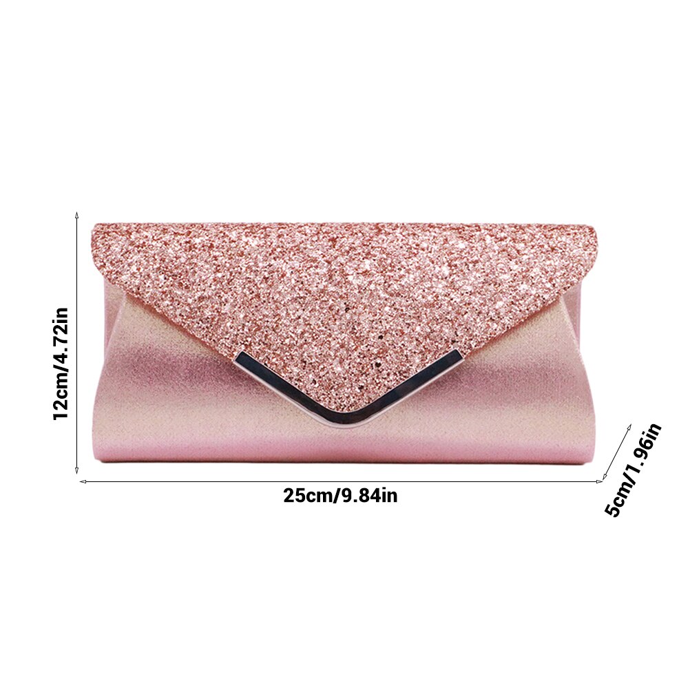 Women Evening Clutch Bag Female Crystal Day Clutch Wedding Purse Party Banquet Black Gold Silver Clutches Bag Sequin Shoulder P