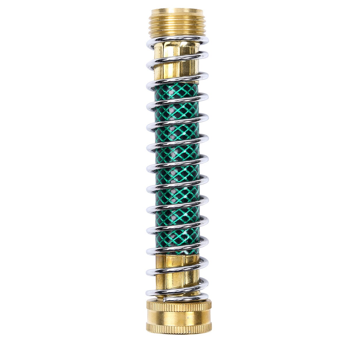 Antileak Metal Spring Guard Garden Hose Kink Protector Heavy Duty Brass Couplings Connector Watering Pipe Extension Adapter Tool