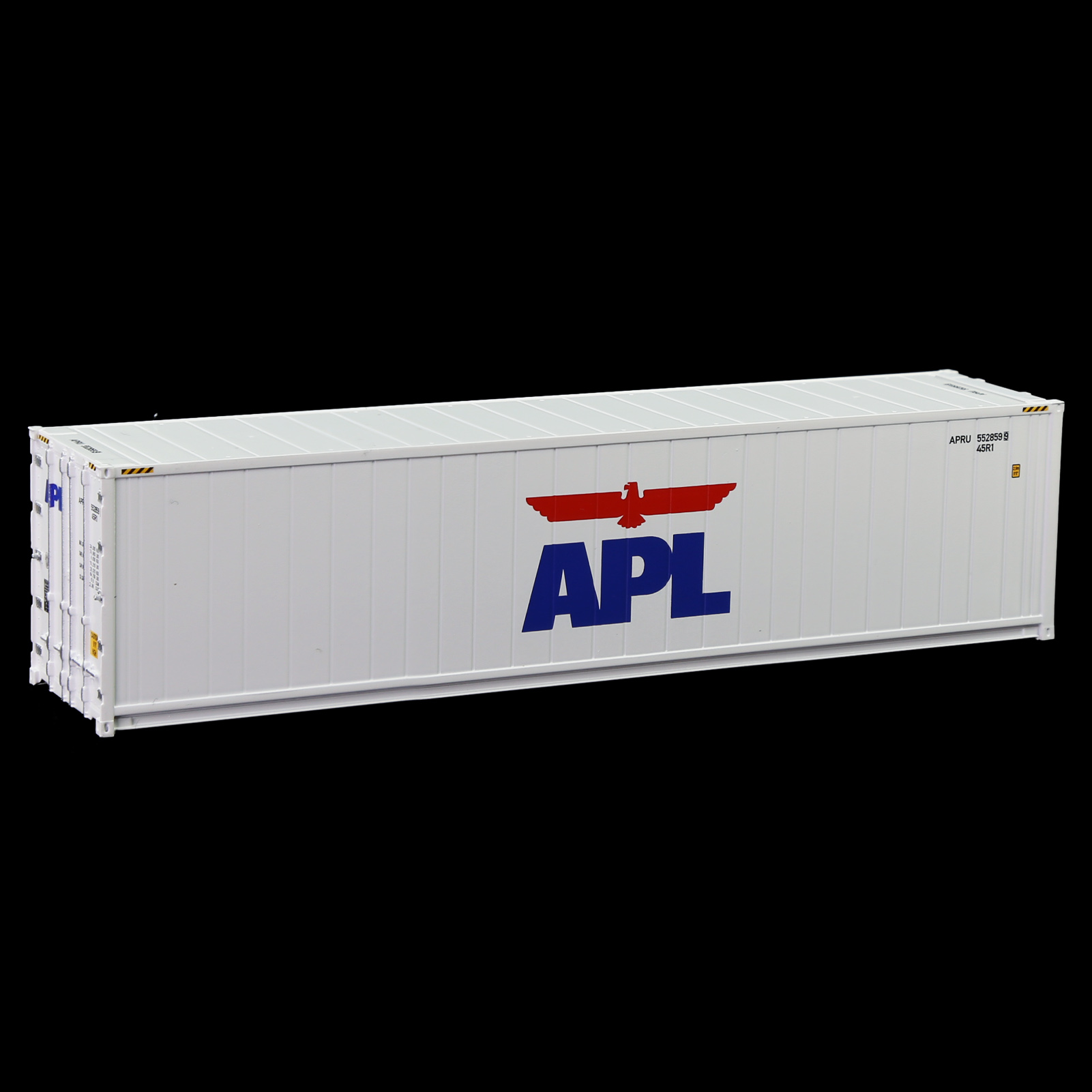 1pc HO Scale 40ft Hi-Cube Reefer 1:87 40&#39; Refrigerater Container Freight Cars Cargo Box C8722: APL