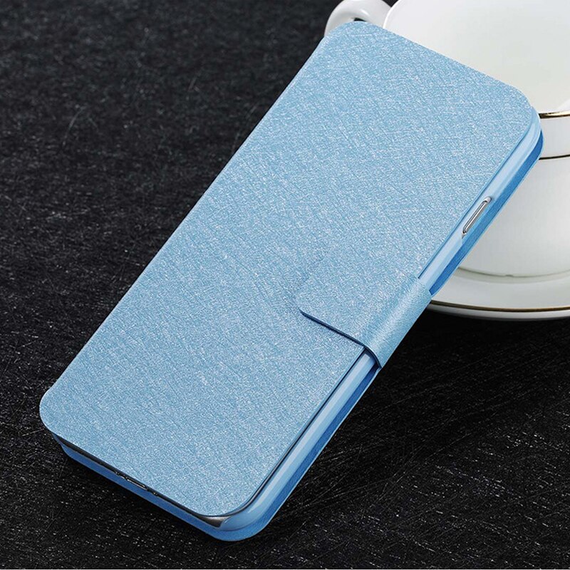 Para ZTE Blade V10 Vita Funda con tapa Original ZTE Blade V 10 Vita PU cuero soporte cartera teléfono Funda Capa Coque bolsa: CS Blue