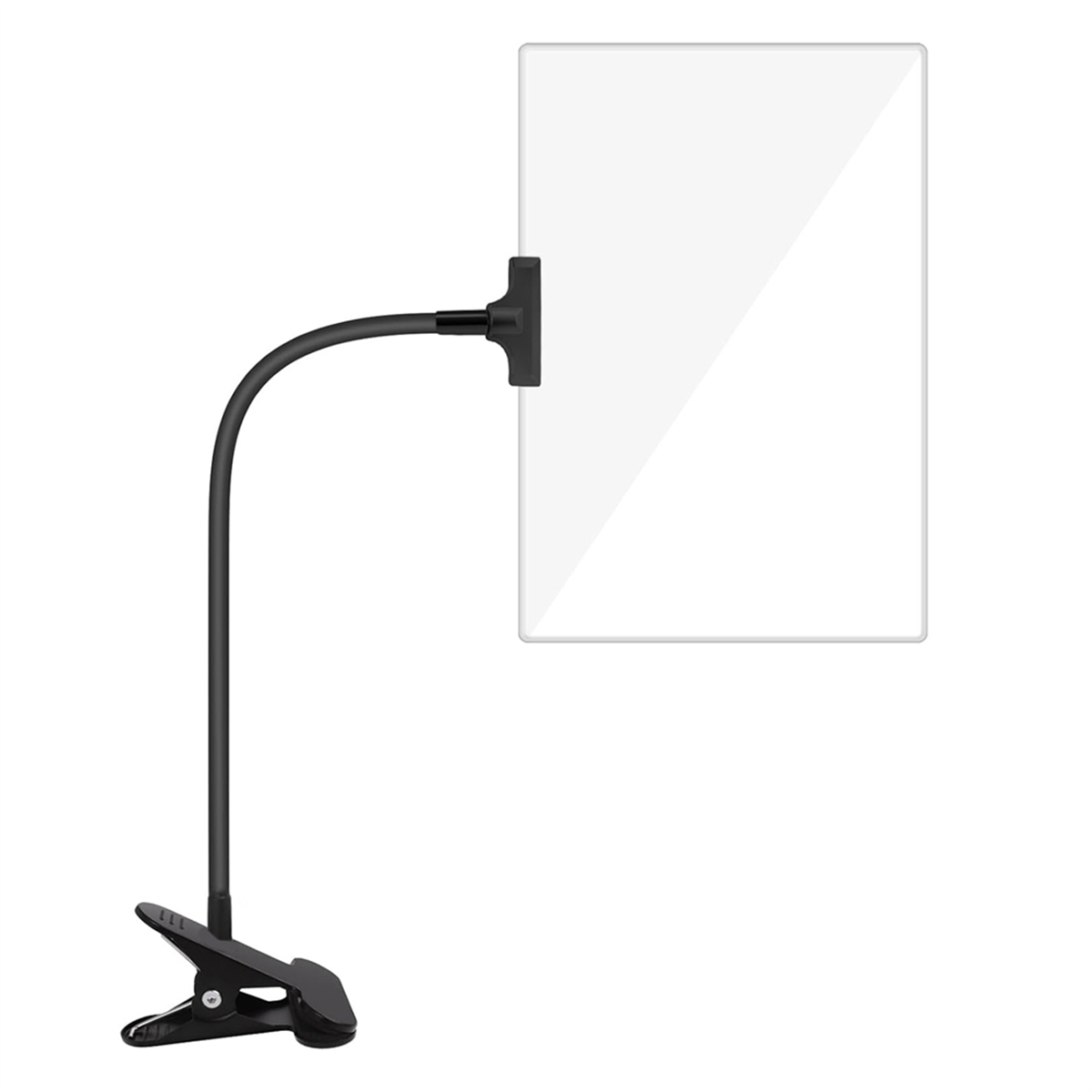 5x Vergrootglas Met Clip, 6X3.5 Inch Vergrootglas Met Klem Verstelbare Flexibele Zwanenhals, Clip Op Vergrootglas
