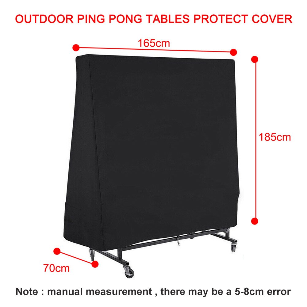 Waterproof oxford cloth table tennis table protective cover, portable indoor/outdoor multifunctional furniture case, dustproof