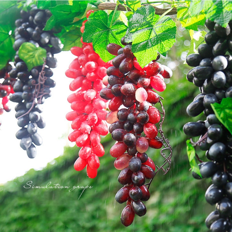 Artificial Fruit Grape High Simulation EP Material Low Price Berry Decor Diy Home Decoration Accessories Factory