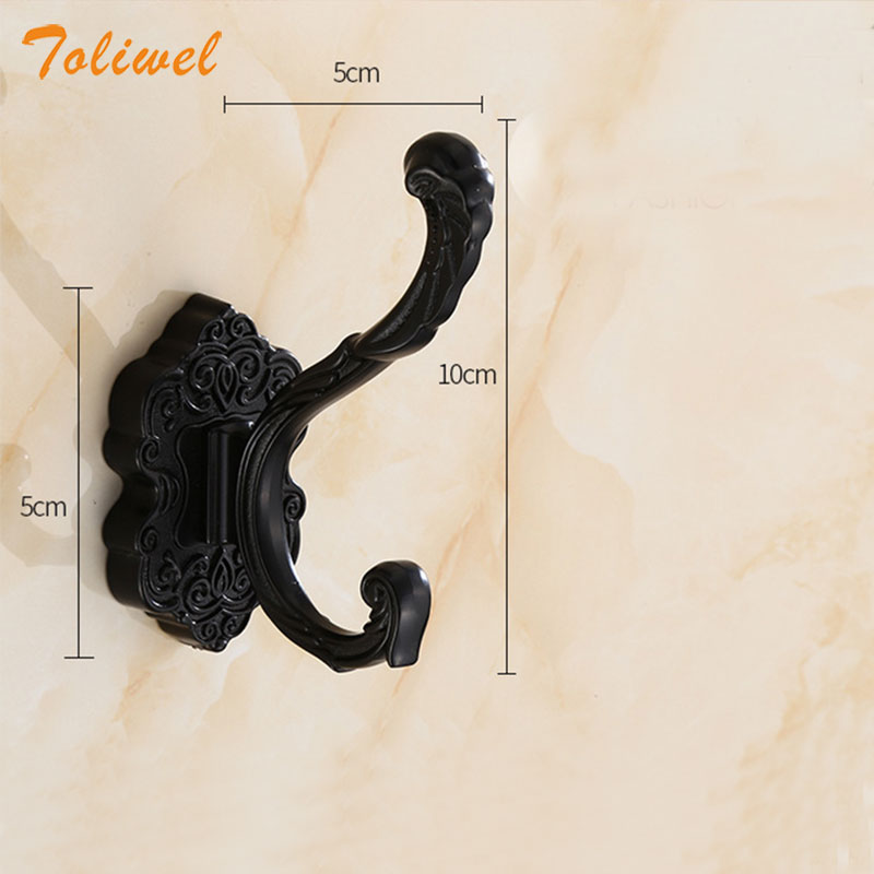 Aluminum Home Decor Nailless Folding Coat Hook Hallway Bedroom Door Hat Clothes Rack Hanger Kitchen Toilet Wall Brack Hooks