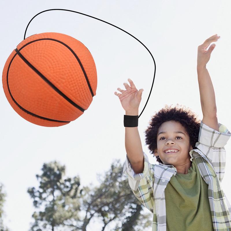 Elastische Terugkeer Spons Bal Nylon String Game Oefeningen Rubberen Hand Bal Kinderen Speelgoed Vinger Band Bal Outdoor E