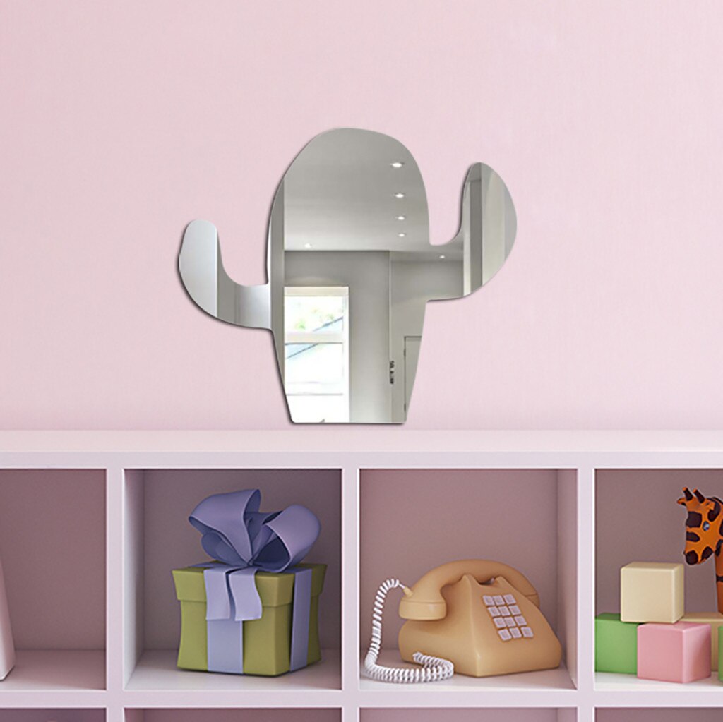 Nordique acrylique miroir dessin animé mur caméra accessoires enfants chambre décoration murale dessin animé décor miroir salle de bain bébé chambre miroir: J