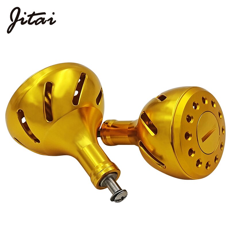 Jitai 2000-6000 serie drejeknapper fiskeri hjul håndtag til diy spinding ree agn casting 32/38mm fiskeruller vippeknap tackle værktøj