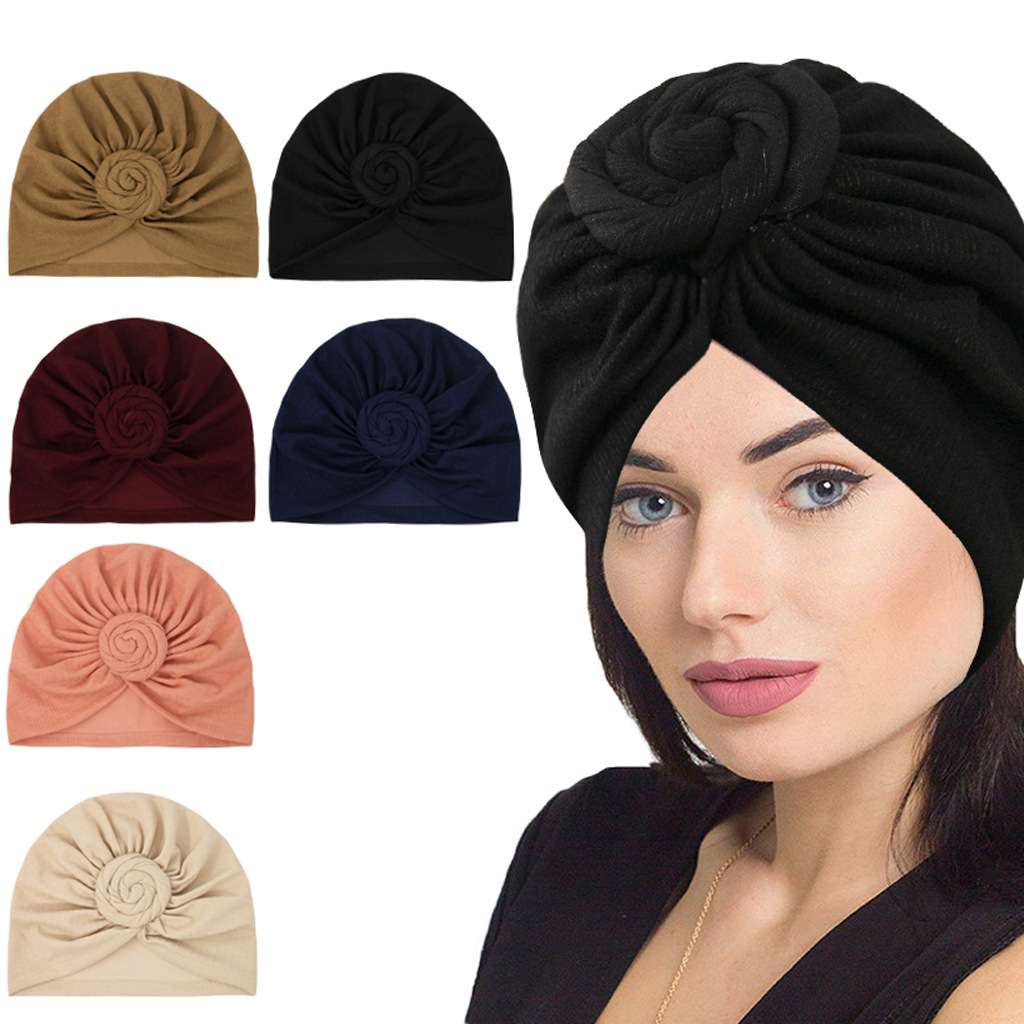 Turbante de bola vórtice disco flor viento Nacional Indio Baotou, pañuelo para la cabeza, , Popular, Europa y Estados Unidos