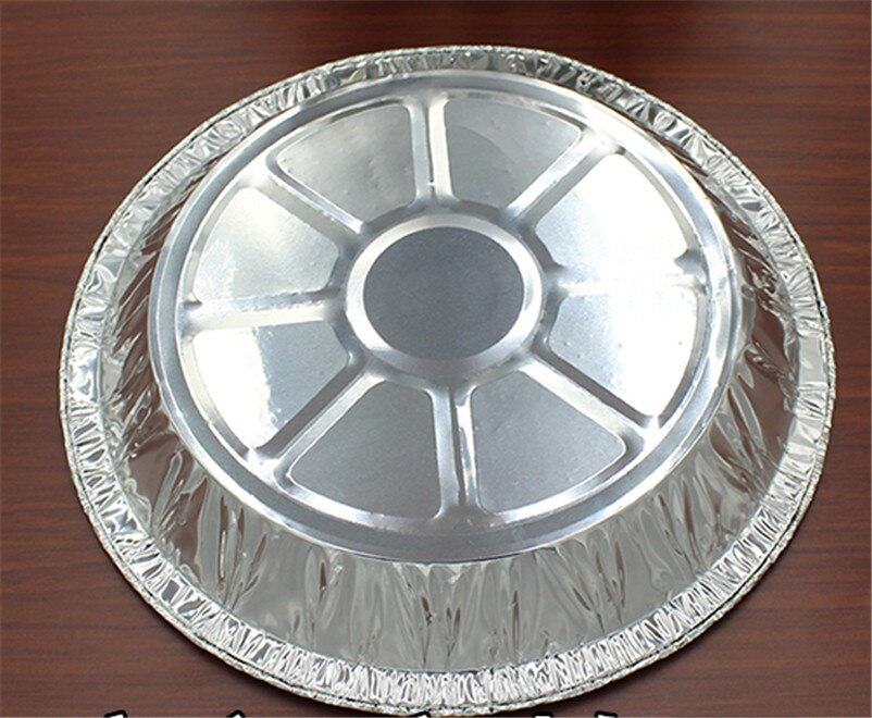 XMT-HOME disposable pizza tray foil plate foil BBQ plates kitchen cooking tools thickening aluminum dish plates 125pcs/lot