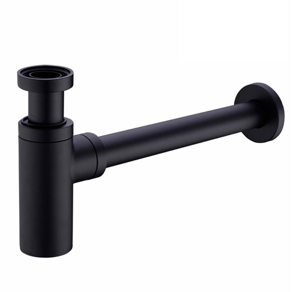 Sink Home Luxury Extension Basin Waste Bathroom Drain Bottle Trap Black Easy Install Rubber Adjustable Durable Universal