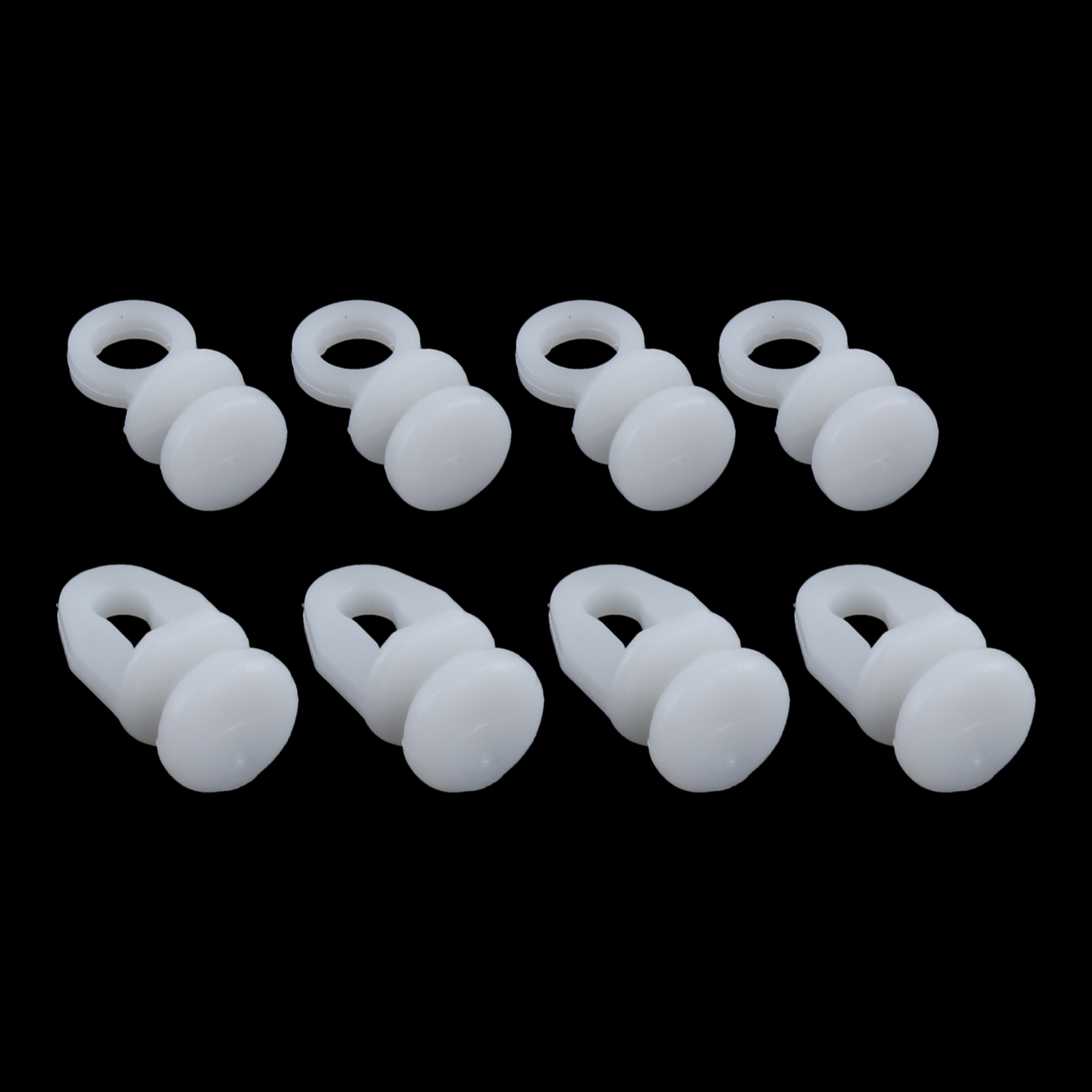 100Pcs Plastic Gordijn Haak Accessoires Gordijn Bal Track Haak Douchegordijn Roll Universele Sliding Haken Badkamer Accessoires