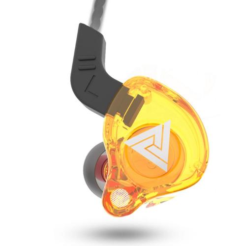 Bluelans qkz  ak6 universal 3.5mm sport-in-ear-hifi-kopfhörer für smartphones, tablets und gaming-geräte: Gelb