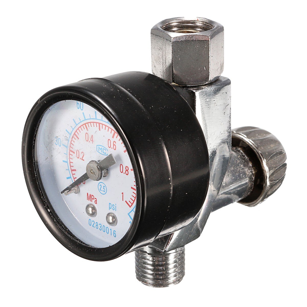 1/4 Inch Air Spray Guns Pressure GaugeAir Adjusting Valve Regulator