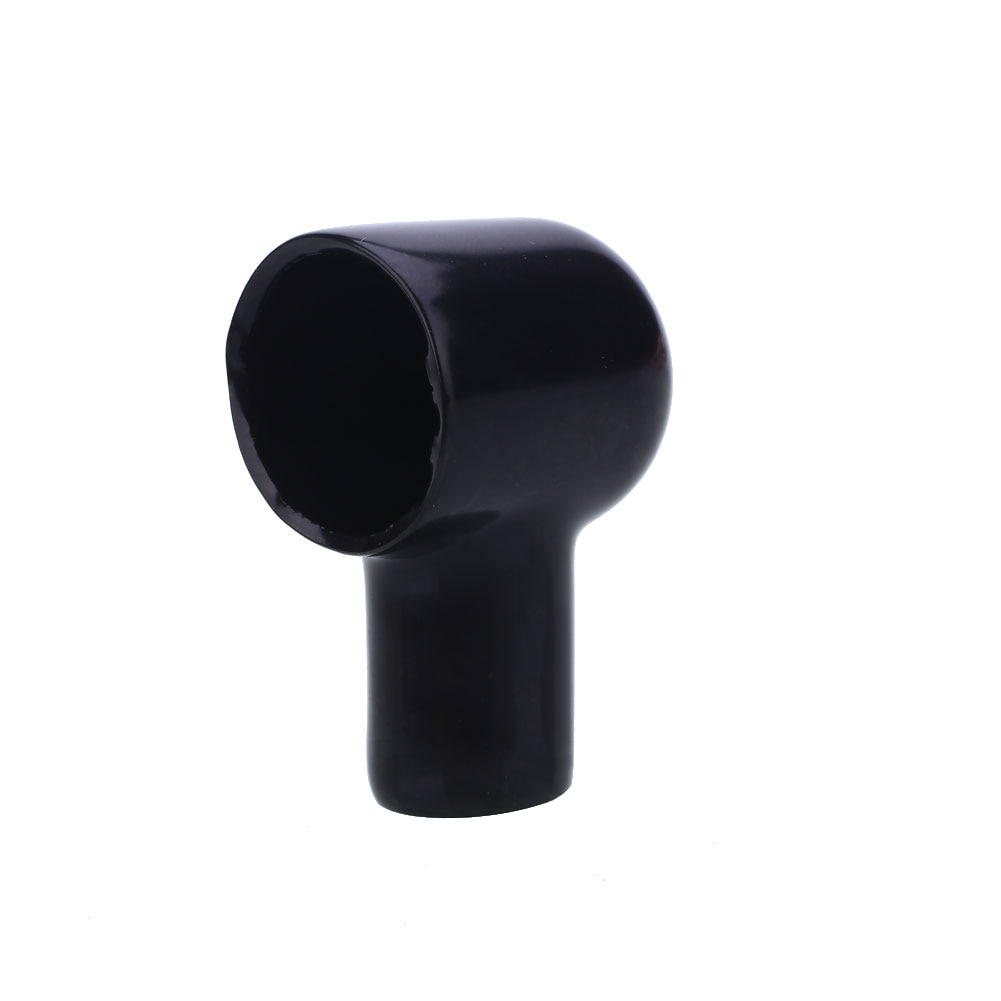 VEHEMO-cubierta aislante para batería de coche, herramienta de cubierta aislante de goma redonda de 20x12MM, color negro y rojo, 10 unidades