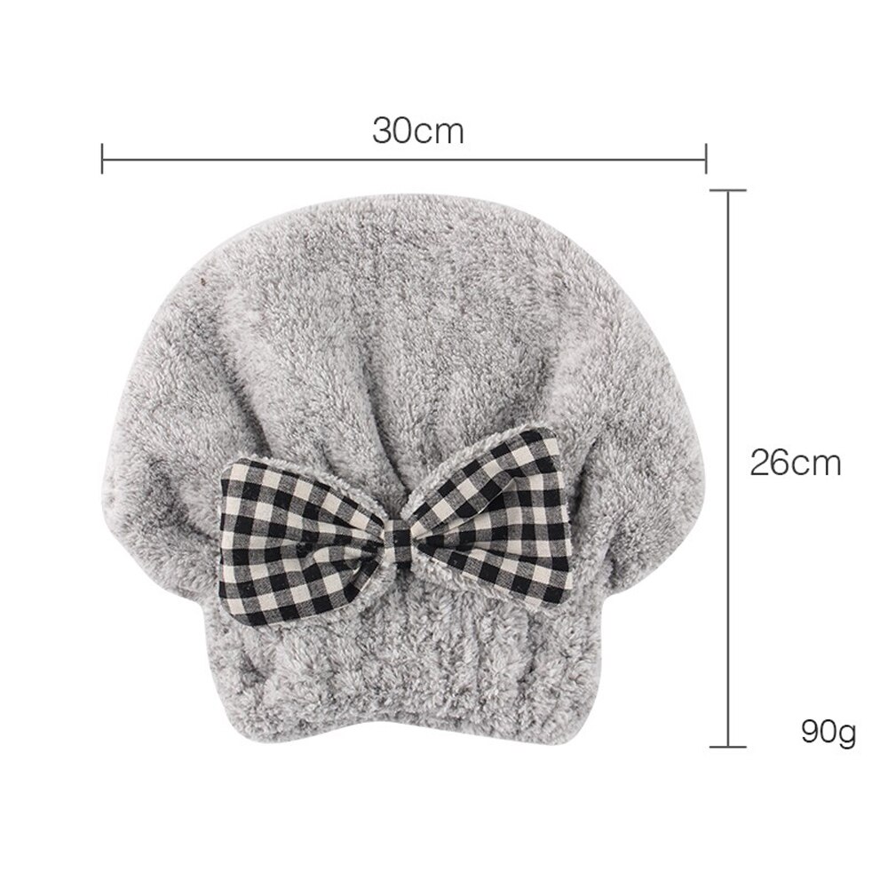 Gorro de fibra de carbón de bambú para mujer, de secado rápido, con lazo, turbante, con capucha con pelo de secado rápido, gorros de baño de agua Magnent
