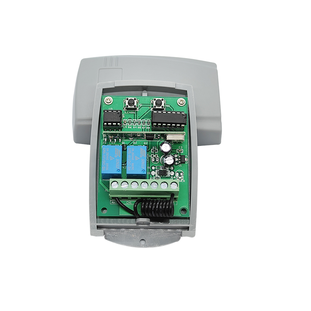 Universal Garage Door Remote Control Receiver 2CH For ERREKA ACM DEA DOORHAN AT-4 MOTORLINE DITEC 433mhz Fixed Rolling Code: Yellow