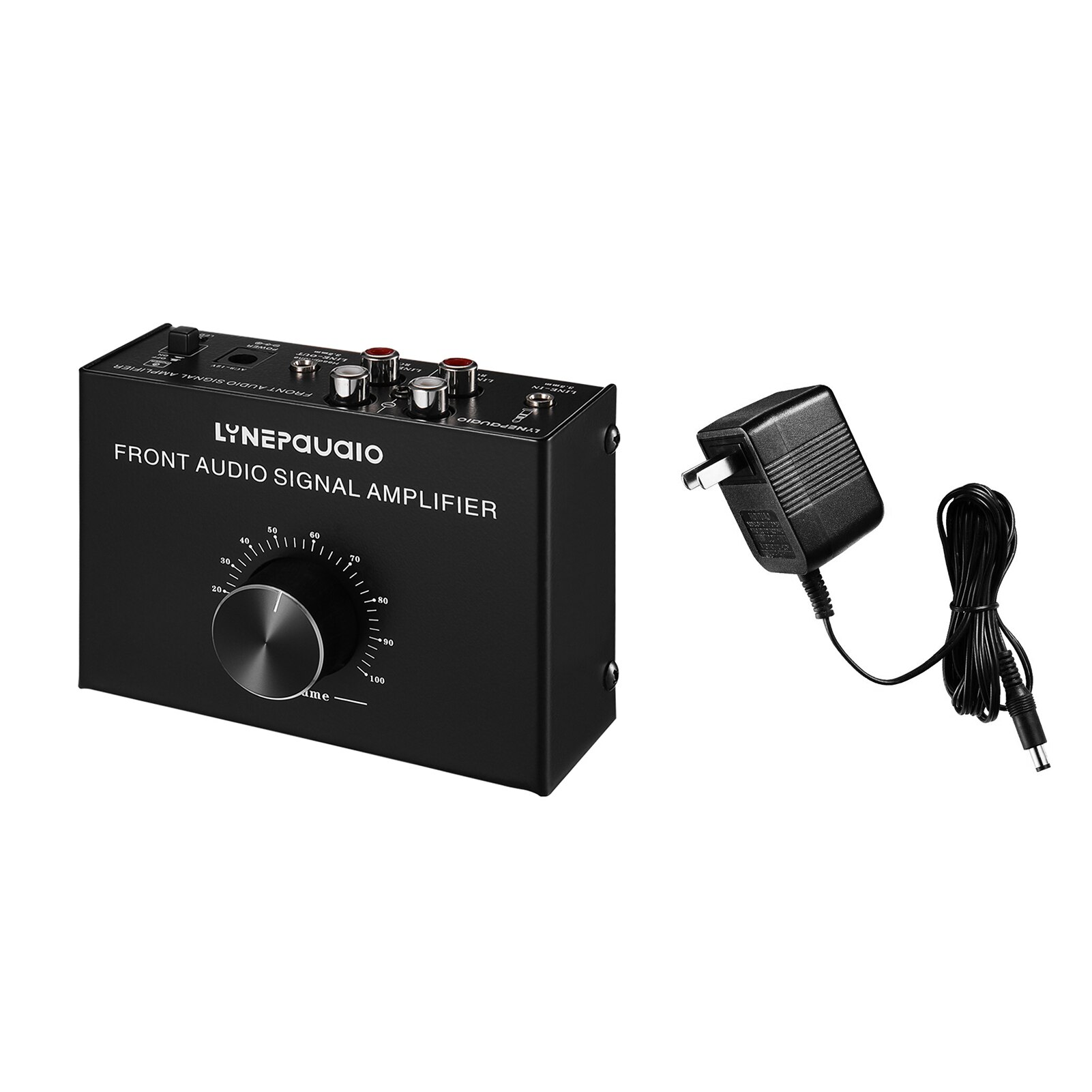 Elektronische Audio Versterker Compact Stereo Amp Voorversterker Met Rca Input & Output Aansluitingen 3.5Mm Poort Volumeregeling Voor Luidsprekers