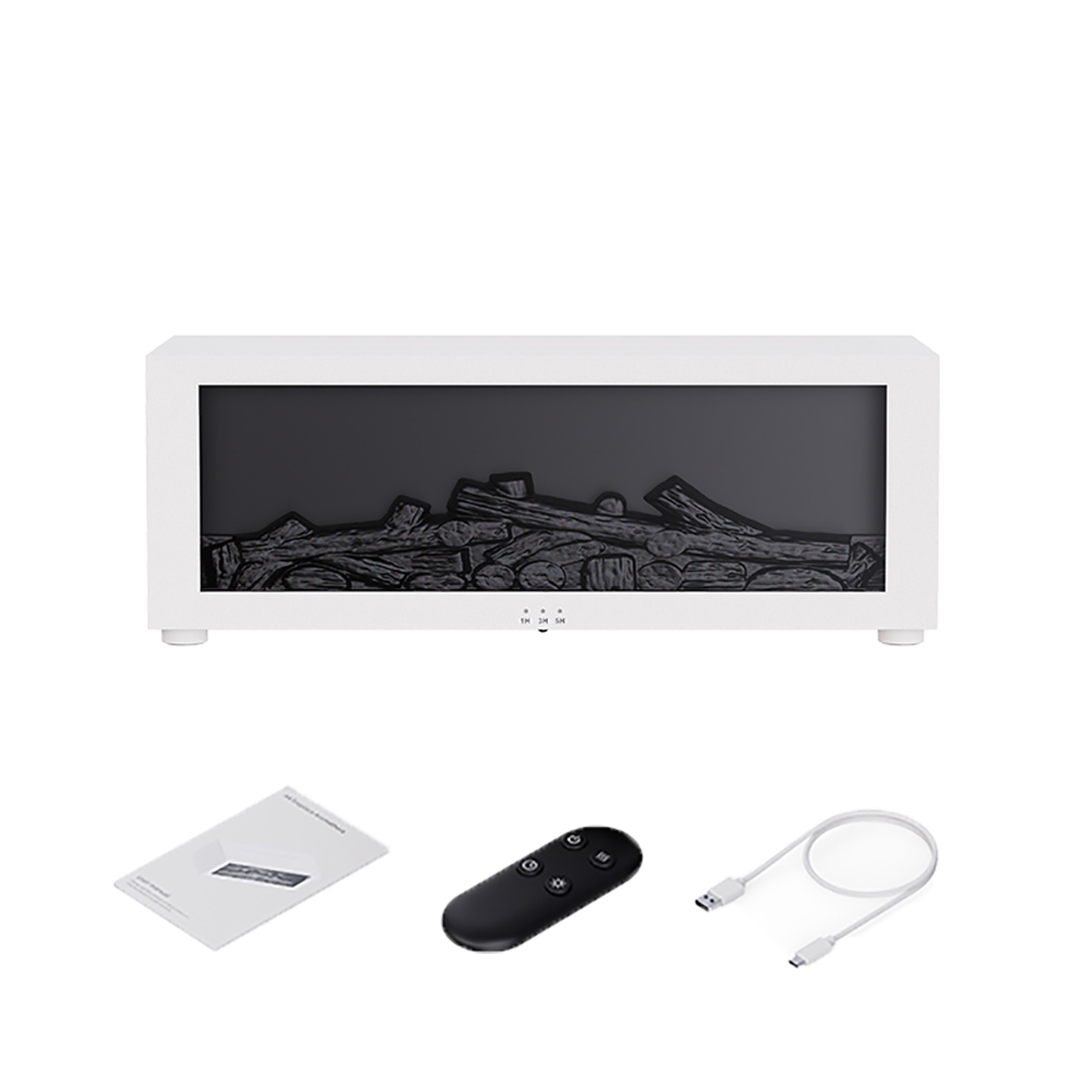 Humidificateur d'air huiles essentielles humidificateurs maison arôme humidificateur flamme diffuseur de parfum automatique avec lumière LED télécommande: Rouge rouille