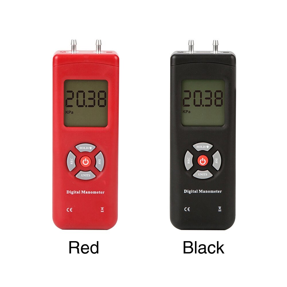 TL-100 Portable Tester Electronic Digital Manometer Handheld Measuring Tool LCD Screen Pressure Gauge Testing Backlight U Tape