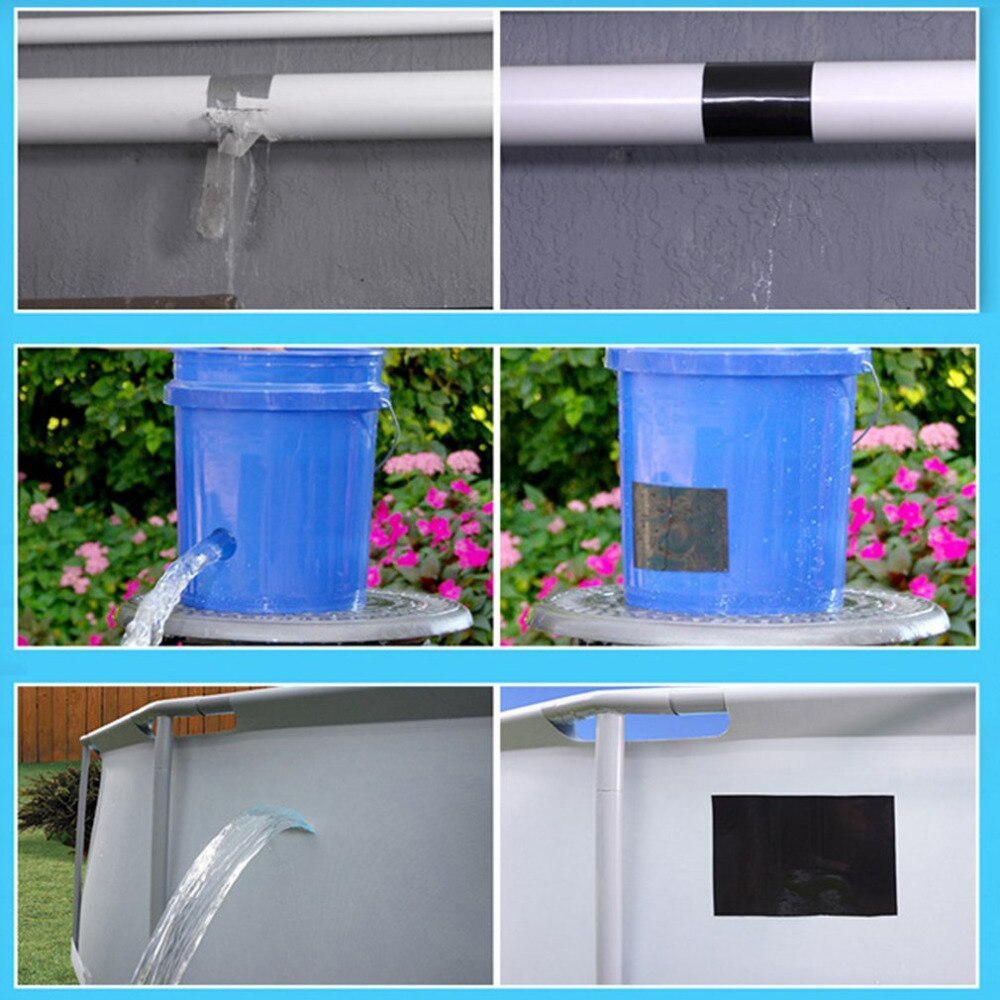 Strong Waterproof Tape Practical Home Water Taps Garden Hose Pipe Quick Repairing Sealing Magic Tape Tool 1.52Mx10cm