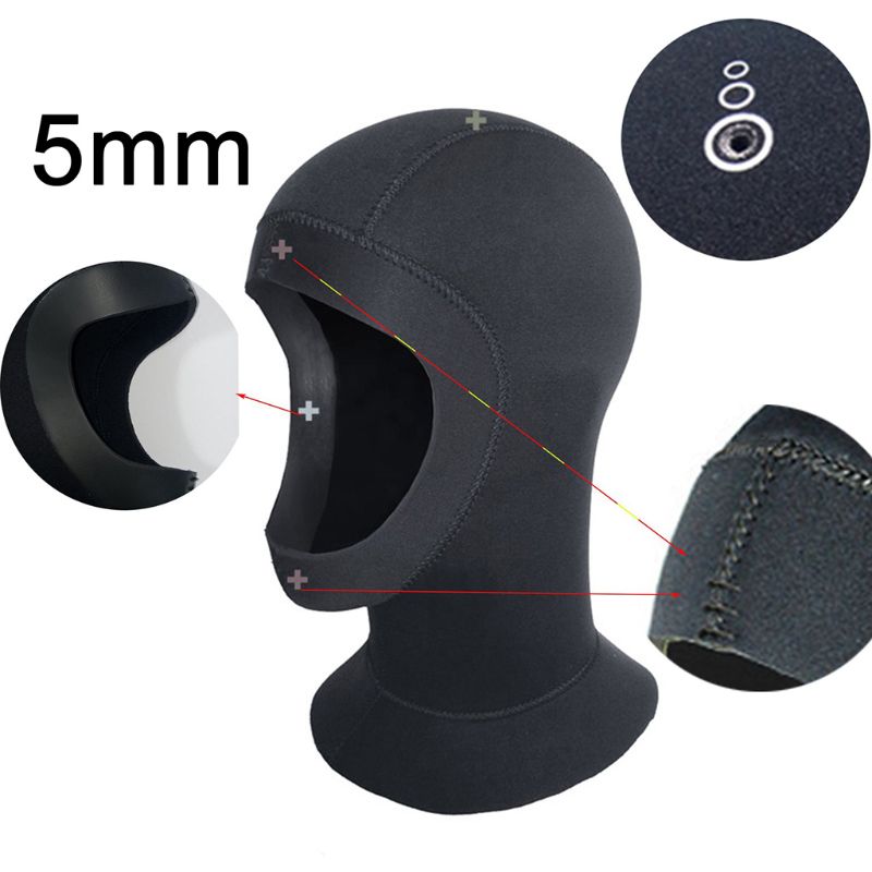 Scuba Duiken Kap 5Mm Neopreen Duiken Cap Kappen Dive Sport Cap Waterdichte Warme Muts Snorkelen Wetsuit Helm