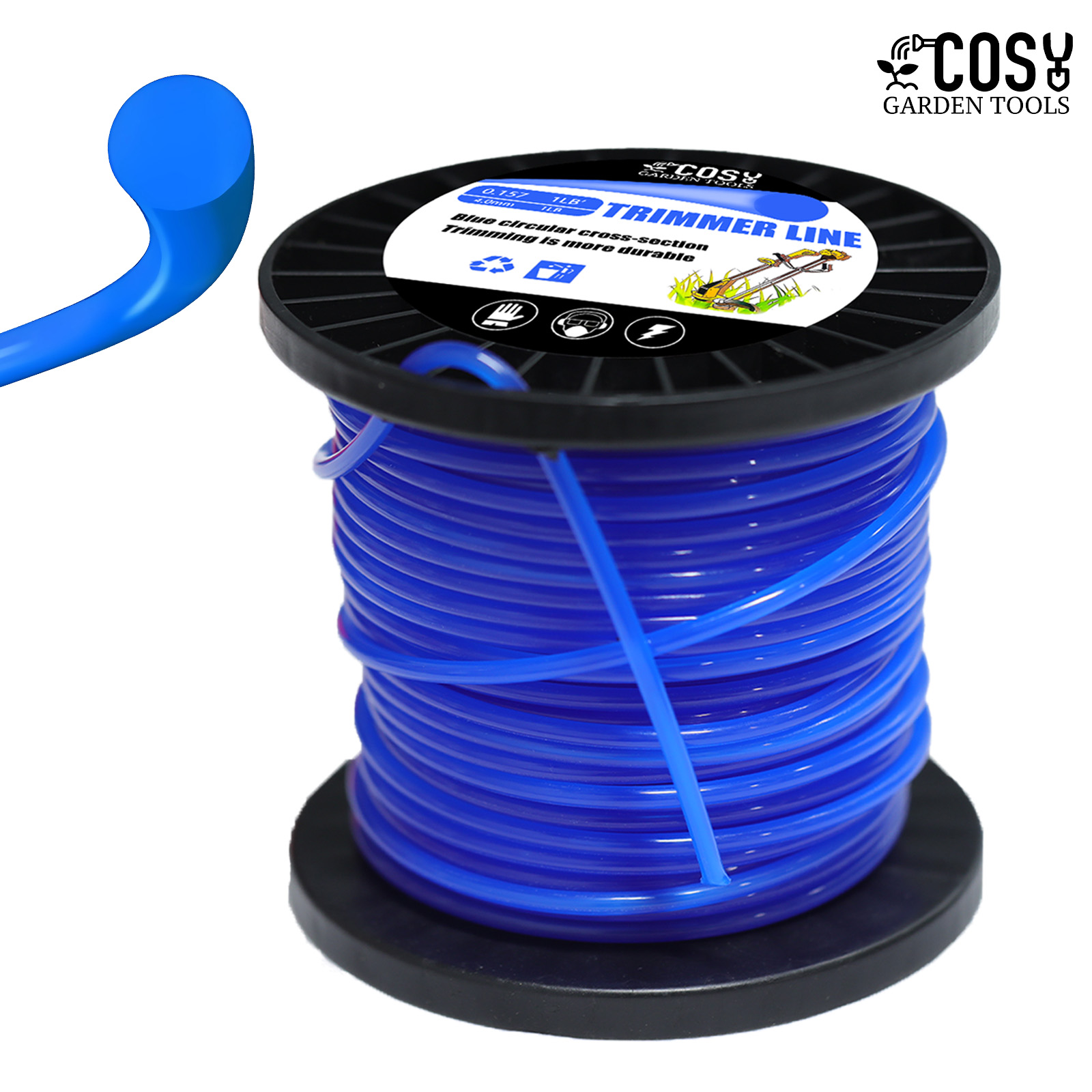 100 m Nylon Freischneider Strimmer Trimmer Linie Kabel Draht 2,7/3,0/4,0mm DIA Für STIHL Nylon Rasenmäher linie Garten Power Werkzeug Teile: Lila